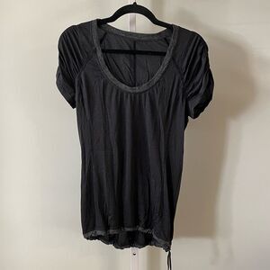 Lululemon Swiftly Short Sleeve Black and Gray